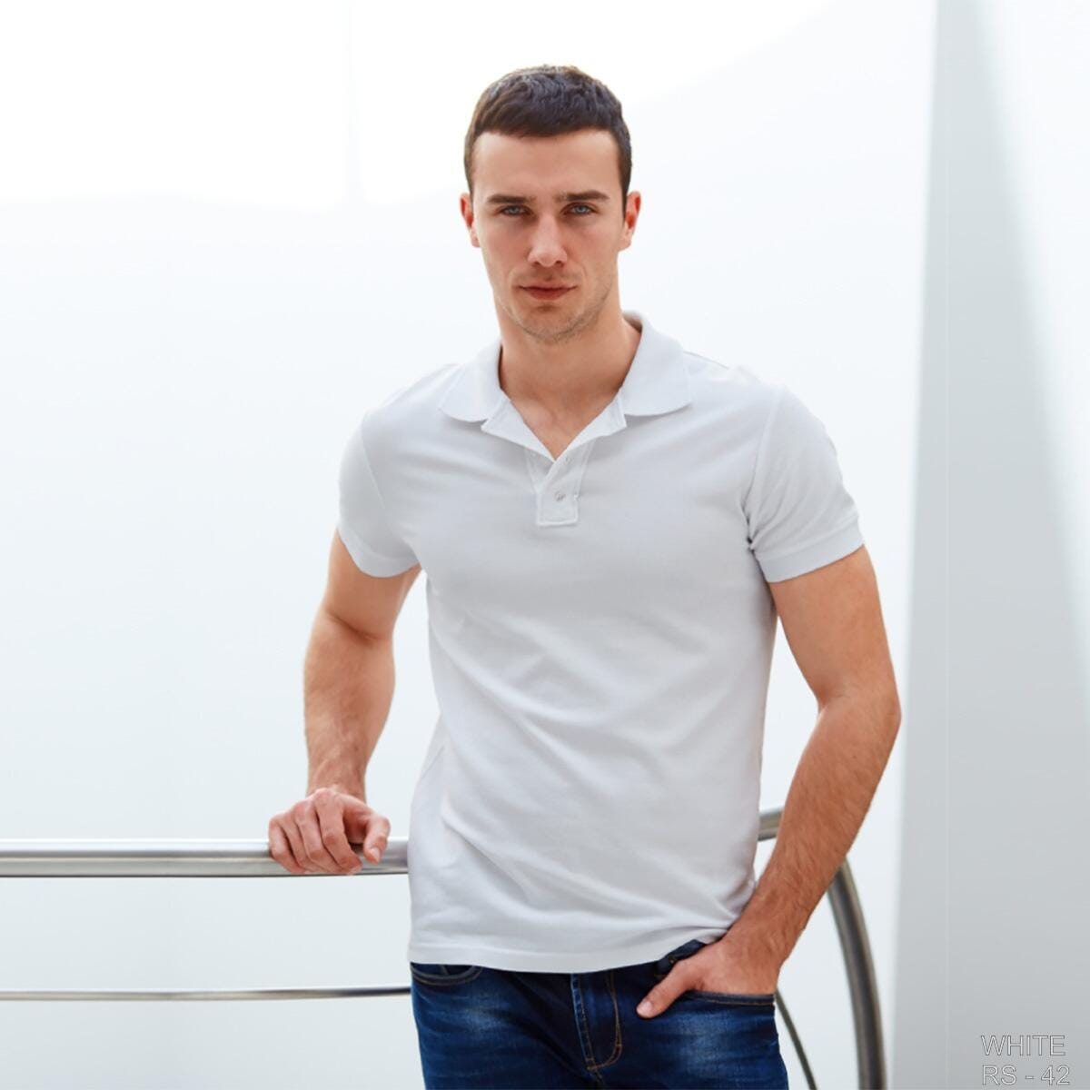 1780642085_Ruffty Solid Collar T-shirt- 4